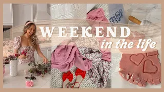 WEEKEND IN THE LIFE | Valentine's celebrations, DIY painted candles, baking, & feelings 💌