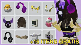 COMO CONSEGUIR +15 ITENS GRÁTIS NO ROBLOX! 😍