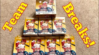 LIVE TEAM BREAKS!  2018 TOPPS UPDATE, Mixer Rounds, Bowman and more !