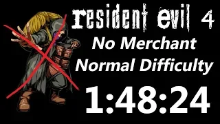 [World Record] Resident Evil 4 No Merchant Normal Speedrun - 1:48:24