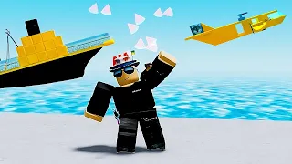 Just playing Roblox - ROBLOX SINKING SHIP & Airplane Crash