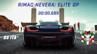 Asphalt 9 | Elite Grand Prix Training | Hairpin Sprint  | Rimac Nevera  | 00:30.689