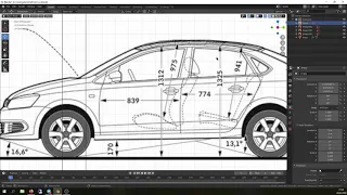 [Tutorial Timelapse] Geometric Models Labs # 2020-Tut055 [FHD] Volkswagen Polo Sedan