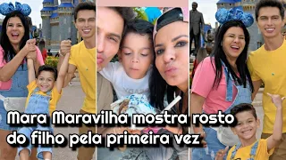 Mara Maravilha mostrou o rosto do filho pela primeira vez