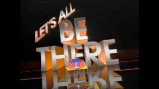 NBC "Let's All Be There" Anthem Jingle Television Promo (1984)