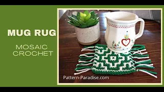 Mosaic Crochet  Basics and Mug Cozy