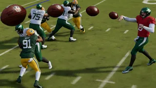 How do I throw the ball away in Madden 24?
