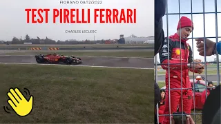 Pirelli tests Fiorano CHARLES LECLERC - F1-75 - Ferrari