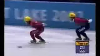 Speed Skating 1,000 Meters - Steven Bradbury 2002 Olympics