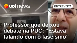 Israel x Hamas: Professor que deixou debate na PUC: 'Entendi que estava falando com o fascismo'