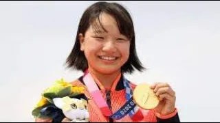 Nishiya, 13, wins Olympic skateboarding gold