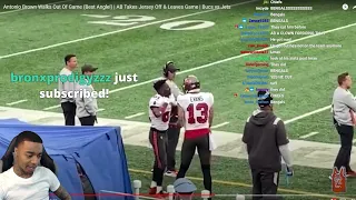 FlightReacts Antonio Brown Leaves Game vs. Jets REACTION