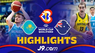 🇰🇿 Kazakhstan vs 🇦🇺 Australia | Basketball Highlights - #FIBAWC 2023 Asian Qualifiers
