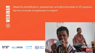 Disability identification, assessment, and determination in social protection systems