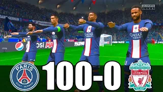 FIFA 23 | RONALDO, MESSI, MBAPPE, NEYMAR, ALLSTARS | PSG 100 - 0 LIVERPOOL | UCL FINAL