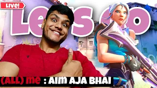 VALO WITH GIRA HUA BANDA !! 😬 || VALORANT LIVE INDIA ....  || ROAD TO 500 SUB !! #vertical #shorts