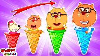 Time to Make Yummy Ice Cream! 🍨 Baby Makes Colorful Ice Cream ⭐️ Funny Cartoon For Kids