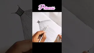 Drawing princess art princess drawing ❤😍 #shorts