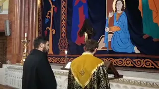 Ночная служба в Армянской Церкви г. Москвы