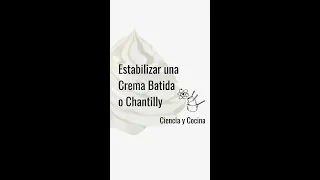 Estabilizar Crema Batida o Chantilly #shorts #cienciaycocina