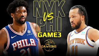 New York Knicks vs Philadelphia 76ers Game 3 Full Highlights | 2024 ECR1 | FreeDawkins