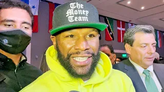 FLOYD MAYWEATHER WANTS TO SEE CANELO FIGHT BENAVIDEZ; REACTS TO UNDISPUTED WIN & CHAVEZ SR FIGHT