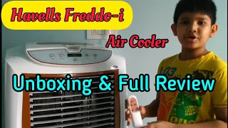 Havells Freddo-i, Air Cooler , 70 Litres, white brown, Unboxing and complete review in hindi