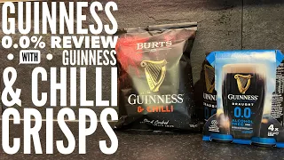 Guinness Draught 0.0 Alcohol Free Stout Review With Burts Guinness & Chilli Crisps Review