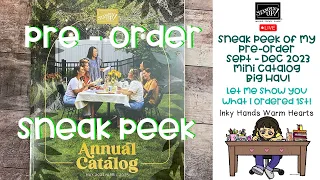 Preorder Unboxing Video Sneak Peek Stampin’ Up! 2024-2025 Annual Catalog Haul Inky Hands Warm Hearts