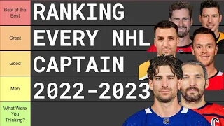 RANKING EVERY NHL CAPTAIN ON A TIER LIST