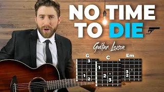 🎸No Time To Die GUITAR TUTORIAL  - Billie Eilish | Fingerpicking + Easy Chords🎸