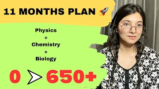 CRACK NEET2025 IN 11 MONTHS 🔥COMPLETE STRATEGY | #neet #neet2025 #study #hardwork #studyhard