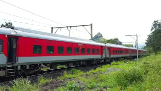 Darshan AC Special climbing Bhor Ghat with WAP7 and WAG7