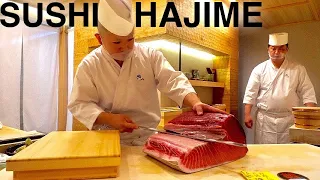 OMAKASE AT SUSHI HAJIME -Shibuya,Tokyo - October 2020 - Japanese Food [English Subtitles]