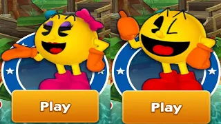 Sonic Dash Movie Sonic vs Ms. Pac-Man - All Characters Unlocked All Bosses Eggman Zazz