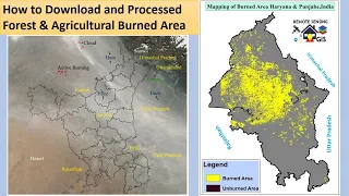 Mapping of Forest Fire & Agricultural Residues Burned  Area part II