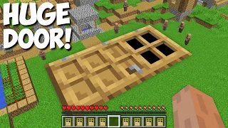 What is BEHIND this HUGE DOOR in Minecraft ? BIGGEST DOOR !