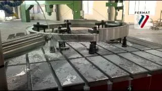 FERMAT Table Type Horizontal Boring Machine WFT13 CNC - OD Milling Operations