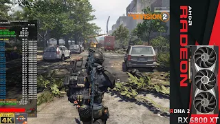 The Division 2 Maximum Settings 4K | RX 6800 XT | Ryzen 9 3950X