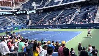 US Open 2023 Rybakina/Sakkari practice