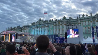 Группа "Ленинград" (На лабутенах) фрагмент концерта на Дворцовой 28 мая 2017