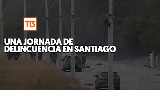 Un secuestro, un cuerpo calcinado y un baleado: Una jornada de delincuencia en Santiago