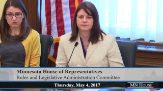 House Rules and Legislative Administration Committee  5/4/17