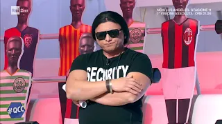 L'agente Mormora riporta l'ordine in studio - Quelli che il calcio  22/11/2020