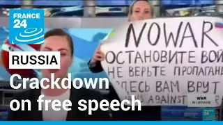 War in Ukraine: In Russia, a near total crackdown on free speech • FRANCE 24 English