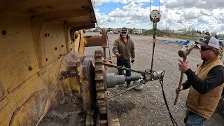 A D11N Some Line Boring And D9G Sprocket Removal