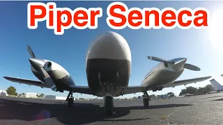 Piper Seneca - Review, Walk Around and Flight - PA 34 200T