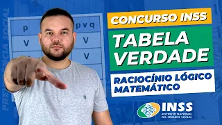 Tabela Verdade de Raciocínio Lógico para INSS: Questões CEBRASPE