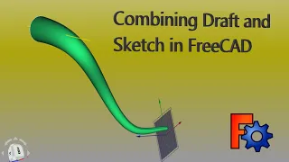 FreeCad Tutorial :Combine Draft and Sketch to simplify Modeling. "Don't get stuck in 2D, explore 3D"