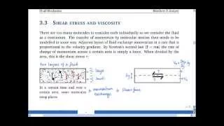 3.3 Shear stress and viscosity